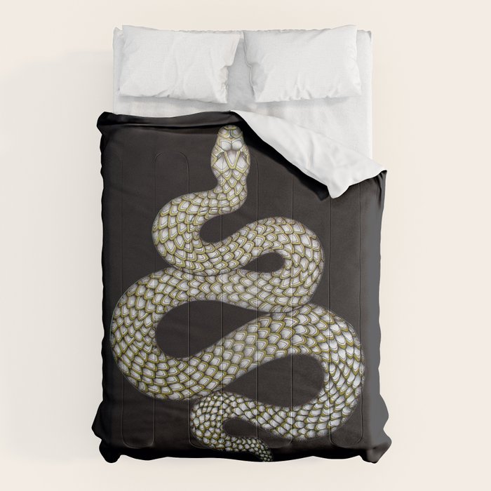 Snake's Charm in Black Comforter Gallery Image 6