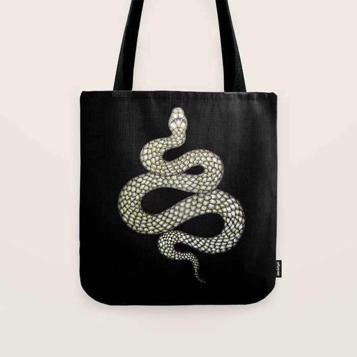 Snake's Charm in Black Tote Bag Gallery Image 1