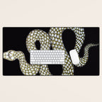 Snake's Charm in Black Desk Mat Gallery Image 1
