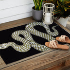 Snake's Charm in Black Outdoor Rug Gallery Image 2