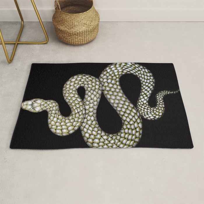 Snake's Charm in Black Rug Gallery Image 1