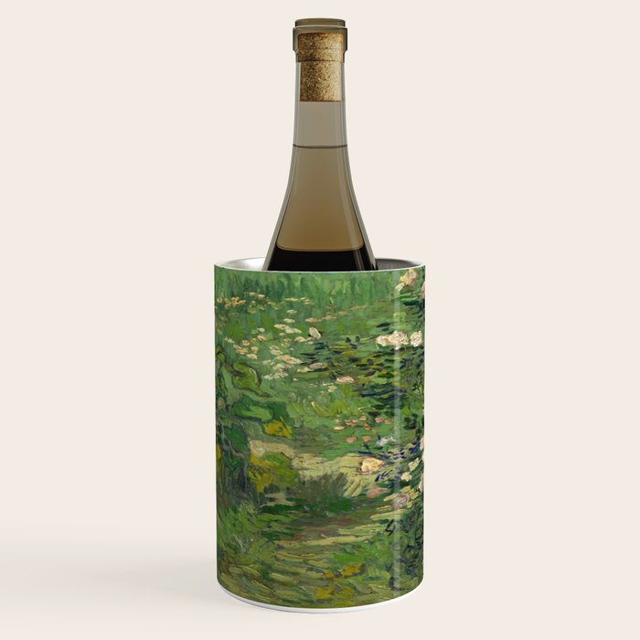 Vincent Van Gogh,Blooming Rose Bush Wine Chiller Gallery Image 2