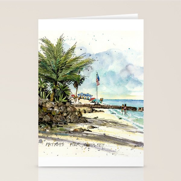 Patriots Pier, Siesta Key Stationery Card Gallery Image 2
