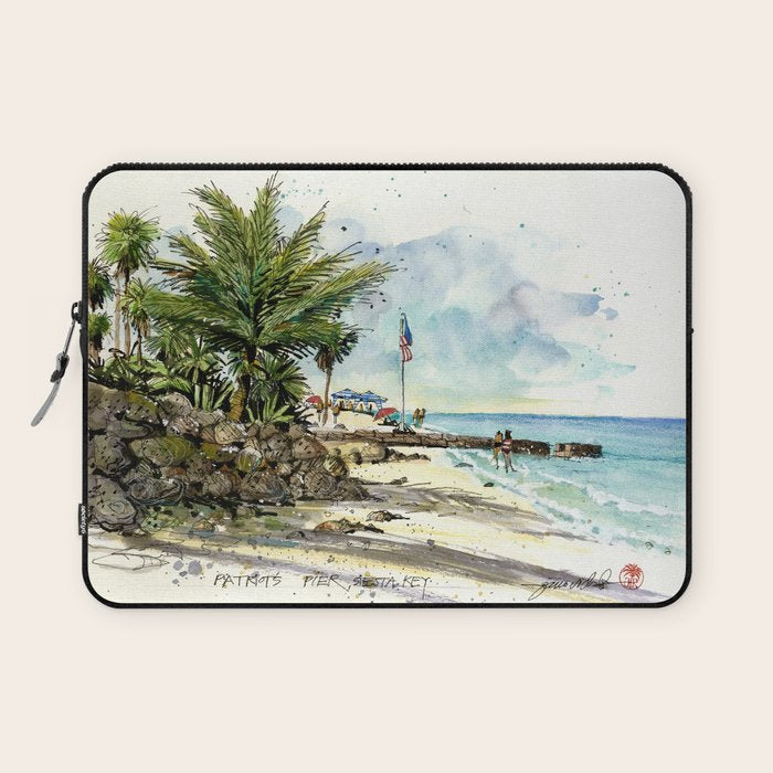 Patriots Pier, Siesta Key Laptop Sleeve Gallery Image 1