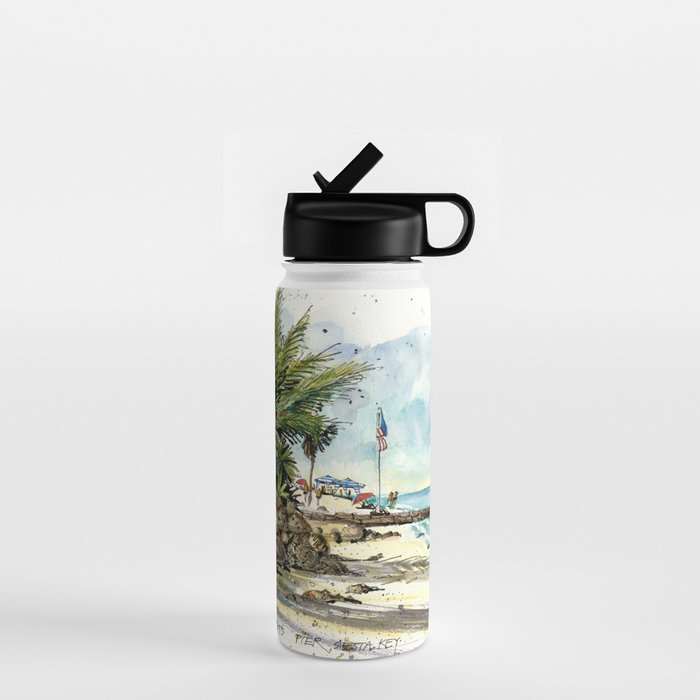 Patriots Pier, Siesta Key Water Bottle