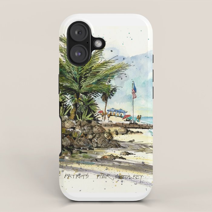 Patriots Pier, Siesta Key iPhone Case Gallery Image 1