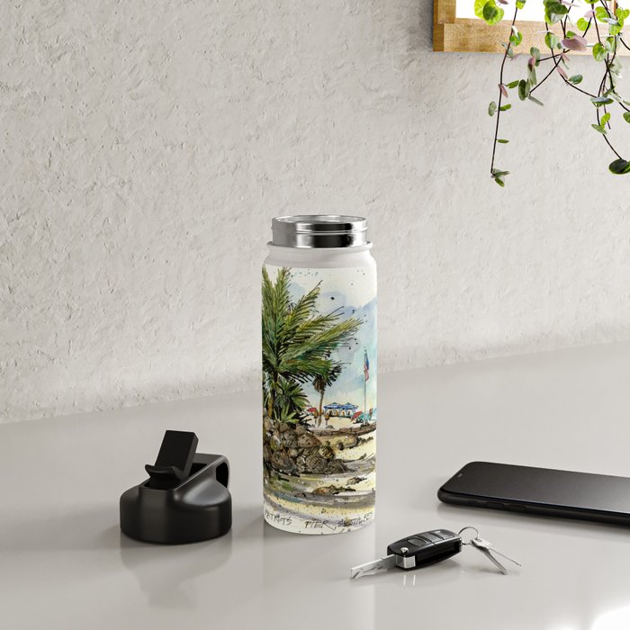 Patriots Pier, Siesta Key Water Bottle Gallery Image 4