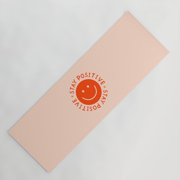 Stay Positive  Yoga Mat Gallery Image 1