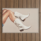 These Boots - Neutral II / Beige Outdoor Rug Gallery Image 1