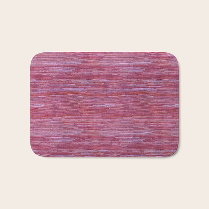 Old Market Textile in Pink Bath Mat Gallery Image 1