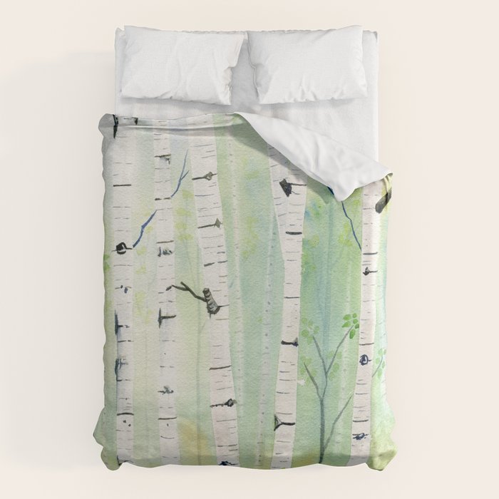 Birch Trees 2  Duvet Cover Gallery Image 6