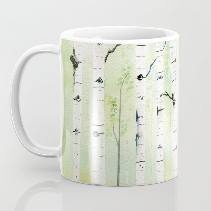 Birch Trees 2  Coffee Mug Gallery Image 3