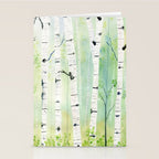 Birch Trees 2  Stationery Card Gallery Image 2