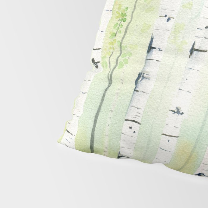 Birch Trees 2  Pillow Sham Gallery Image 4