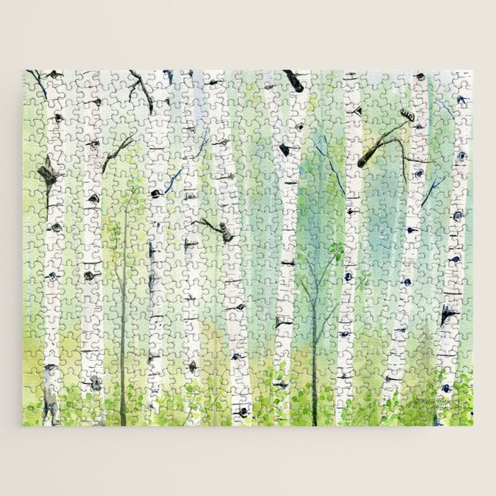 Birch Trees 2  Jigsaw Puzzle Gallery Image 1