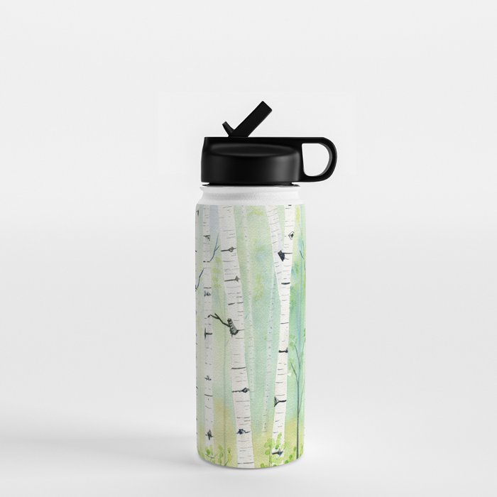 Birch Trees 2  Water Bottle Gallery Image 1