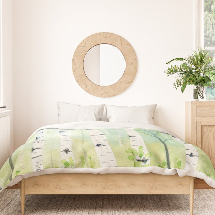 Birch Trees 2  Duvet Cover Gallery Image 3