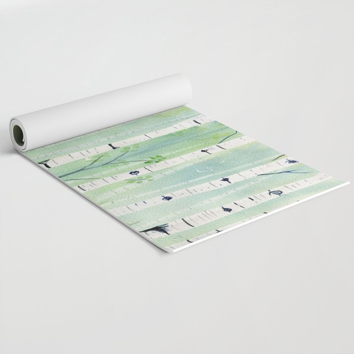 Birch Trees 2  Yoga Mat Gallery Image 2