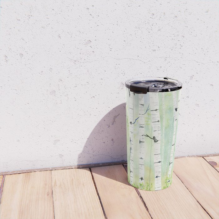 Birch Trees 2  Travel Mug Gallery Image 4