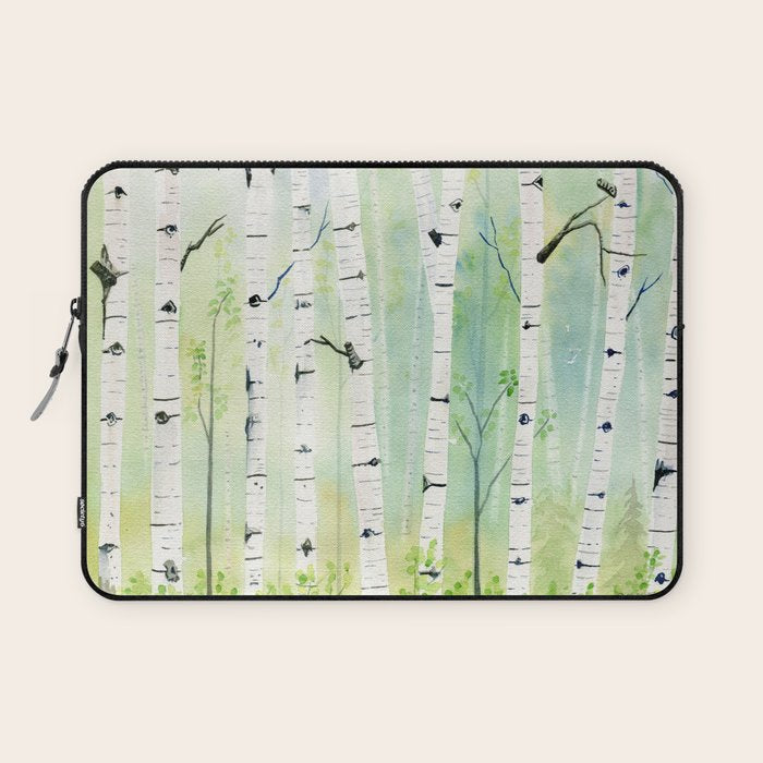 Birch Trees 2  Laptop Sleeve Gallery Image 1