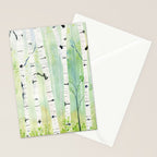 Birch Trees 2  Stationery Card Gallery Image 2