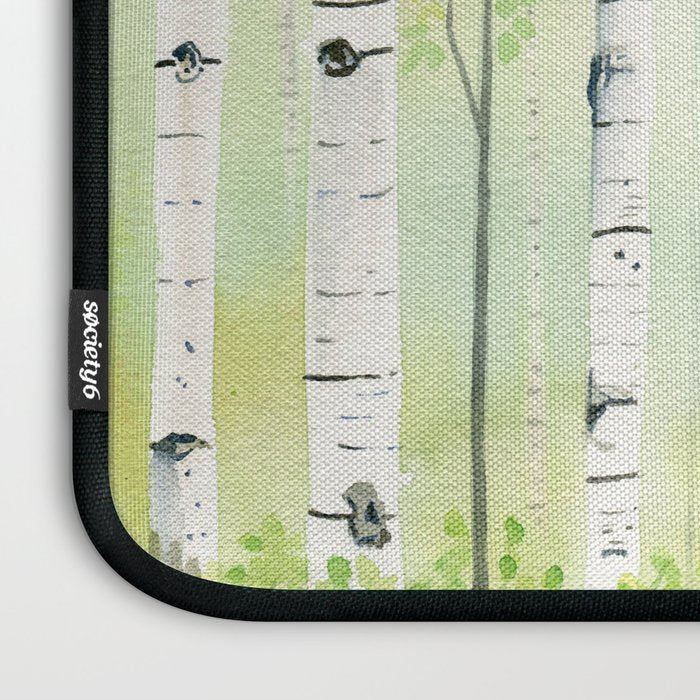 Birch Trees 2  Laptop Sleeve Gallery Image 3