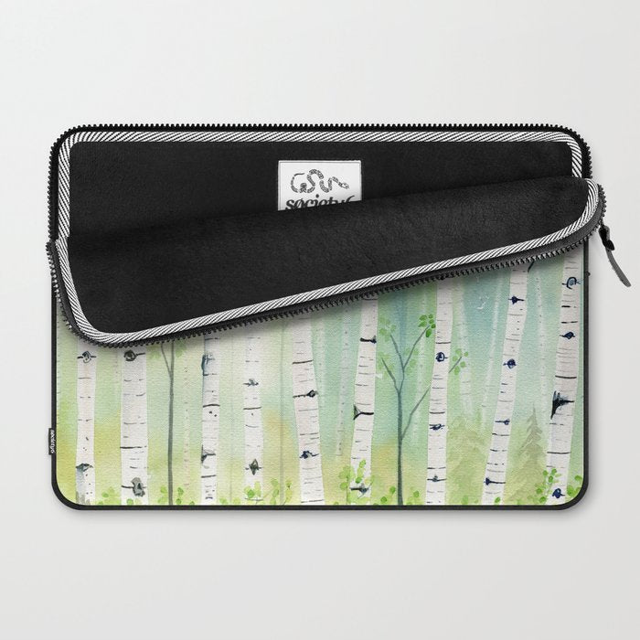 Birch Trees 2  Laptop Sleeve Gallery Image 2