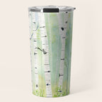 Birch Trees 2  Travel Mug Gallery Image 1
