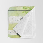 Birch Trees 2  Throw Blanket Gallery Image 3