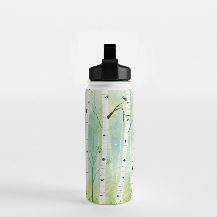 Birch Trees 2  Water Bottle Gallery Image 2