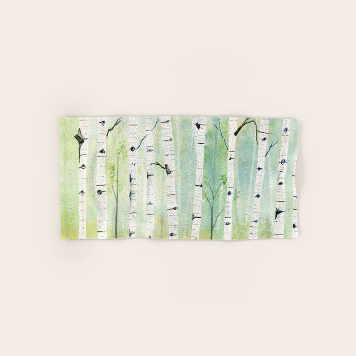 Birch Trees 2  Bath Towel Gallery Image 1