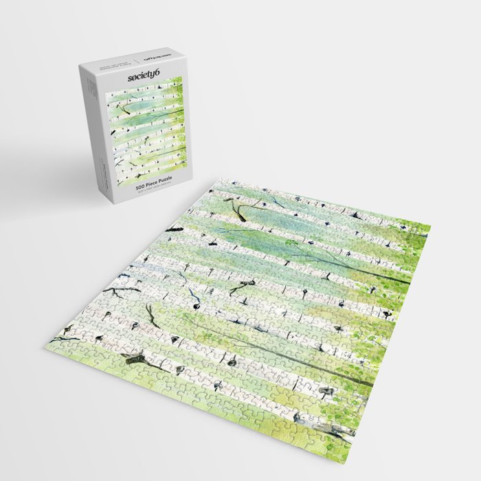 Birch Trees 2  Jigsaw Puzzle Gallery Image 2