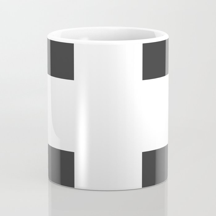 Swiss Cross Charcoal Coffee Mug Gallery Image 4