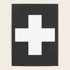 Swiss Cross Charcoal Poster Gallery Image 4