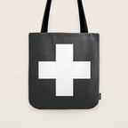 Swiss Cross Charcoal Tote Bag Gallery Image 1