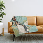 Chic Summer Elegance Throw Blanket Gallery Image 1
