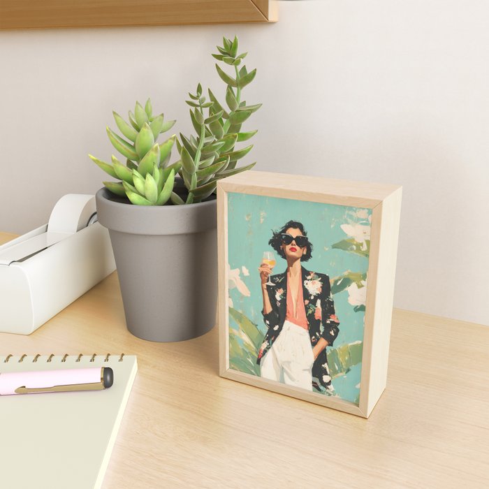Chic Summer Elegance Mini Art Print Gallery Image 2