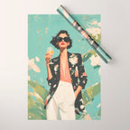 Chic Summer Elegance Wrapping Paper Gallery Image 1