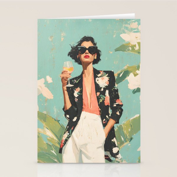 Chic Summer Elegance Stationery Card Gallery Image 2