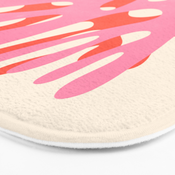 Sea Leaf: Matisse Collage Peach Edition Bath Mat Gallery Image 3