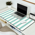 Maude Pattern - Teal Green Desk Mat Gallery Image 2