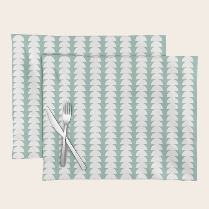 Maude Pattern - Teal Green Placemat Gallery Image 1