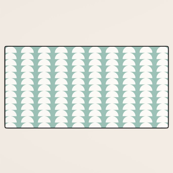 Maude Pattern - Teal Green Desk Mat Gallery Image 3