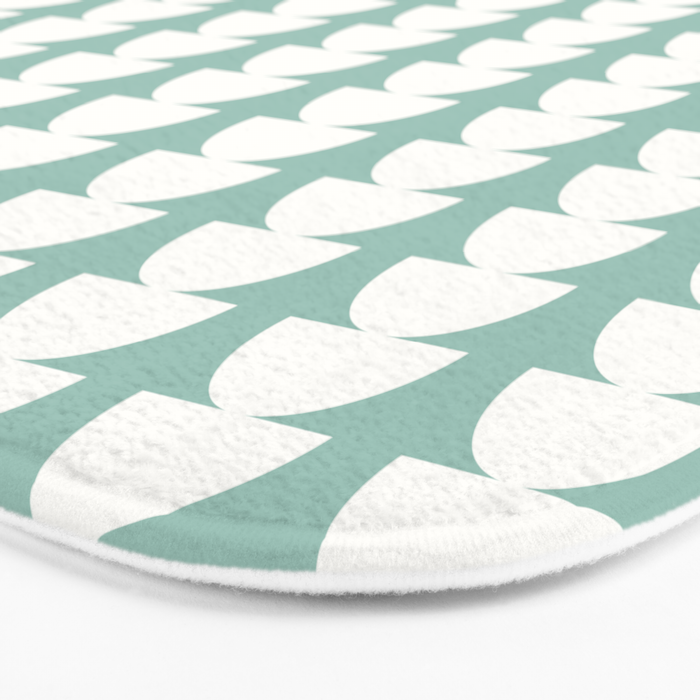 Maude Pattern - Teal Green Bath Mat Gallery Image 3