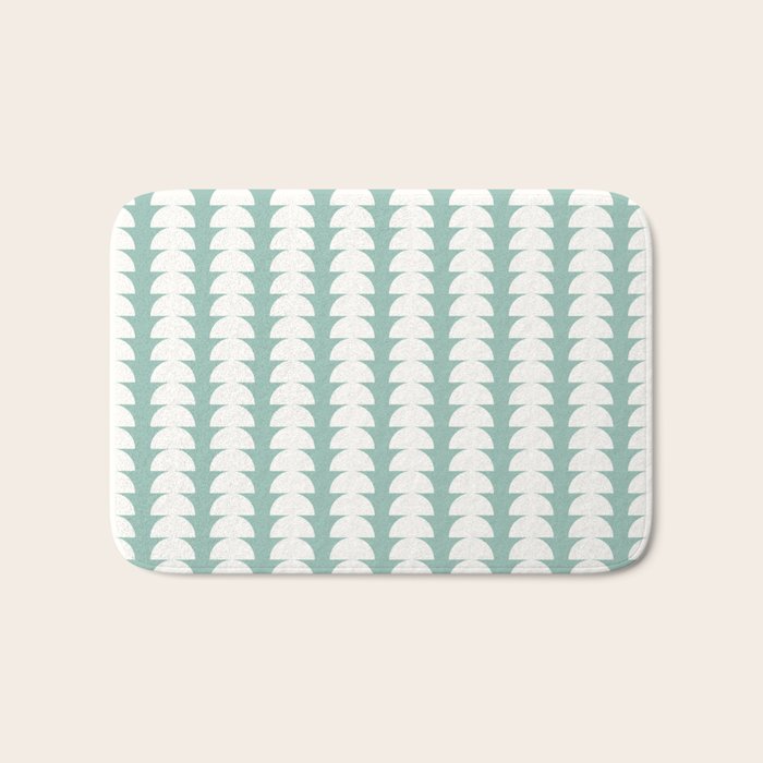 Maude Pattern - Teal Green Bath Mat Gallery Image 1