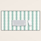Maude Pattern - Teal Green Desk Mat Gallery Image 1
