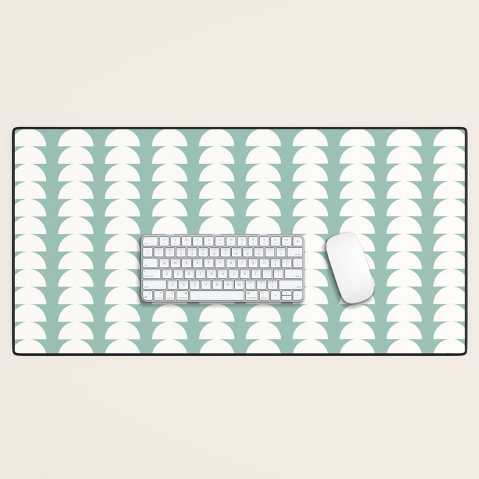 Maude Pattern - Teal Green Desk Mat Gallery Image 1