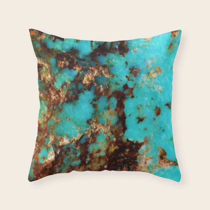 Turquoise I Throw Pillow Gallery Image 6