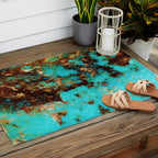 Turquoise I Outdoor Rug Gallery Image 2
