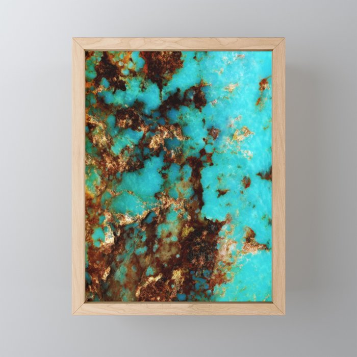 Turquoise I Mini Art Print Gallery Image 1